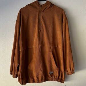 SHEIN Tan Zip-Up Sweater